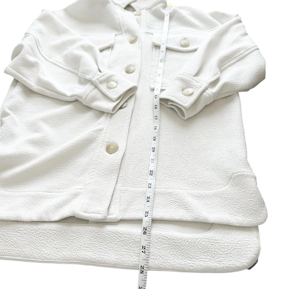 Mango MNG Between Season Jacket Mottled White XS Oversized Shacket Layering Coat - Picture 7 of 10